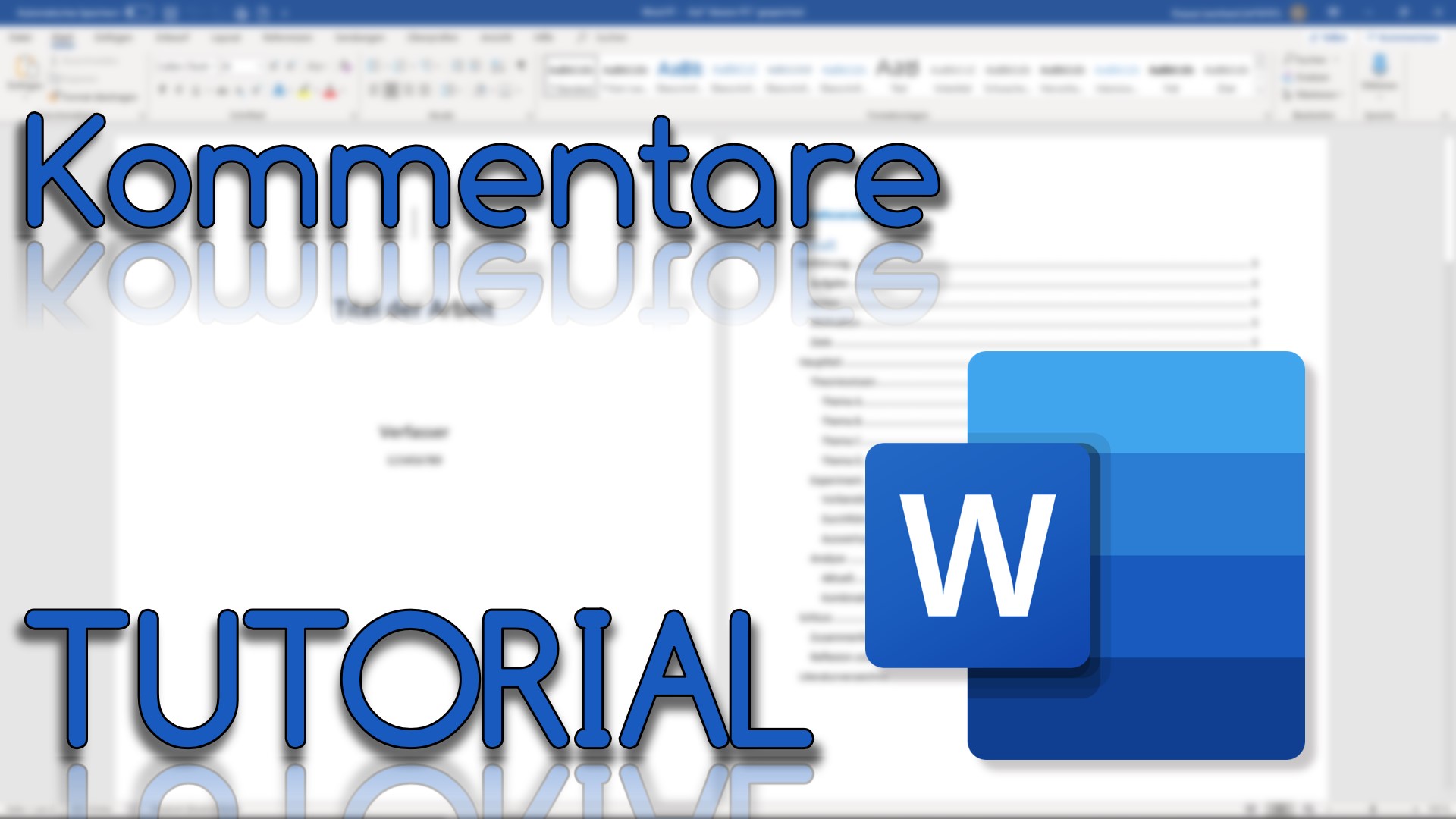 Kommentare in Word Online (Video Thumbnail!)