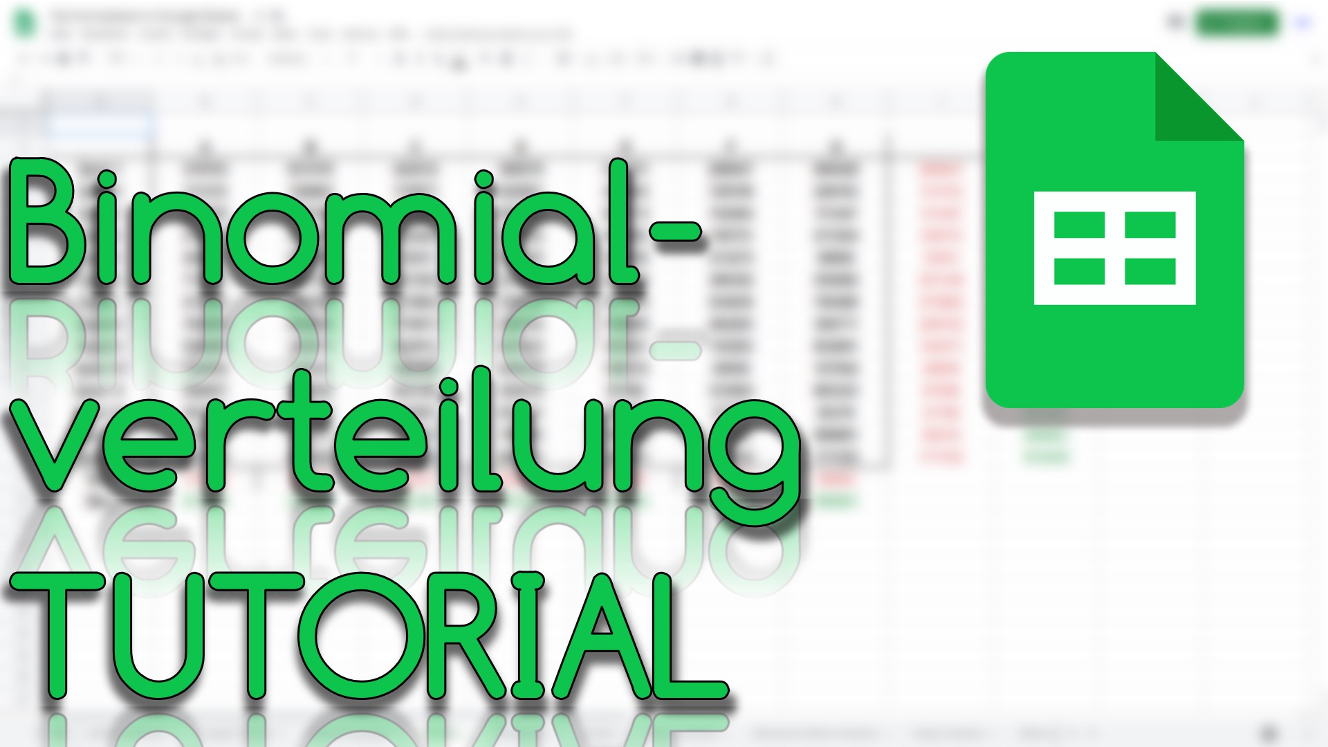 Binomialverteilung in Google Sheets berechnen (Video Thumbnail!)