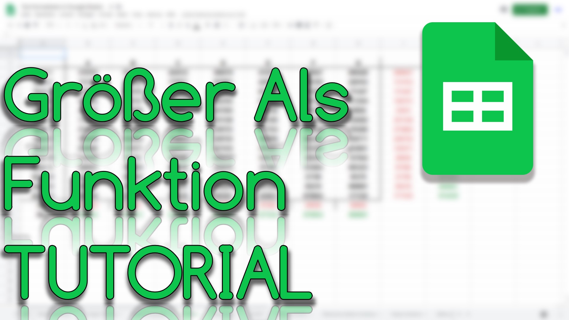 Kleiner Als & Kleiner Gleich Funktion in Google Sheets (Video Thumbnail!)