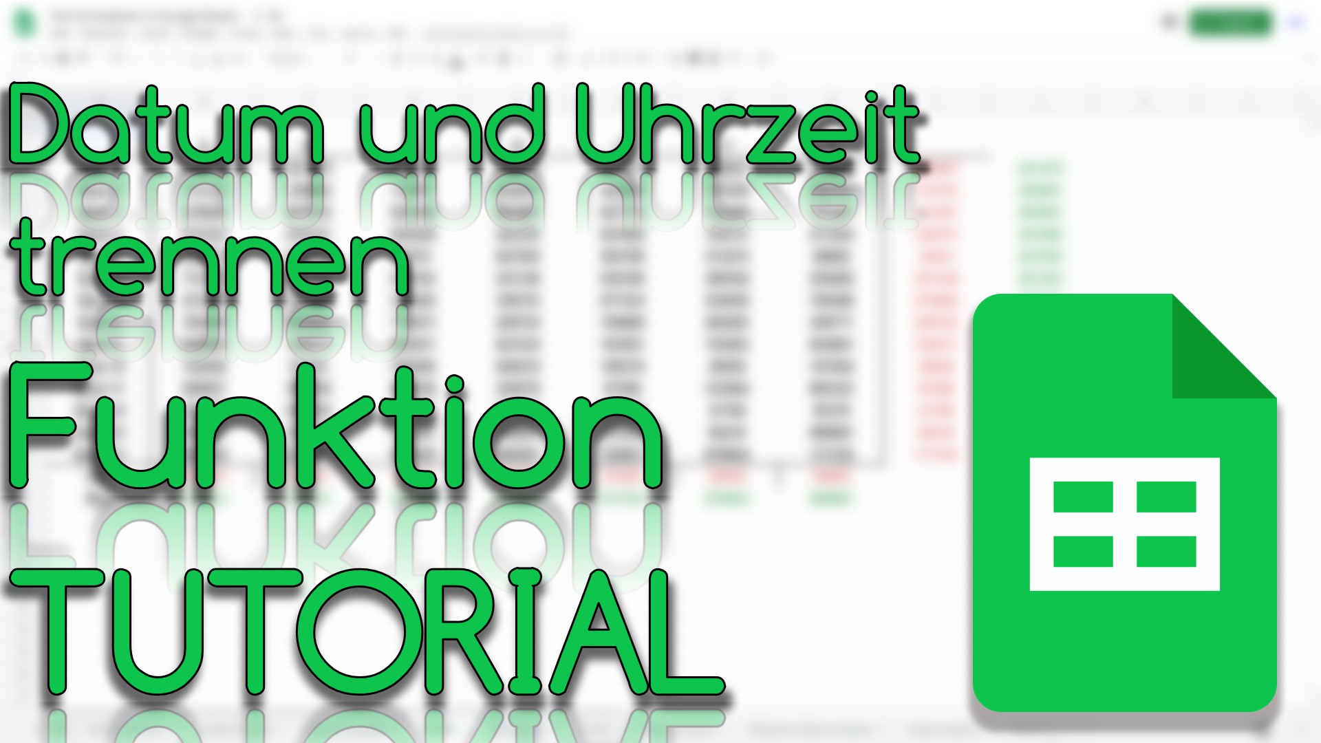 Datum aufsplitten in Google Sheets (Video Thumbnail!)