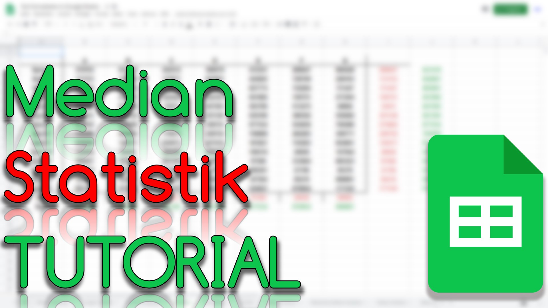 Median - Statistik in Google Sheets (Video Thumbnail!)