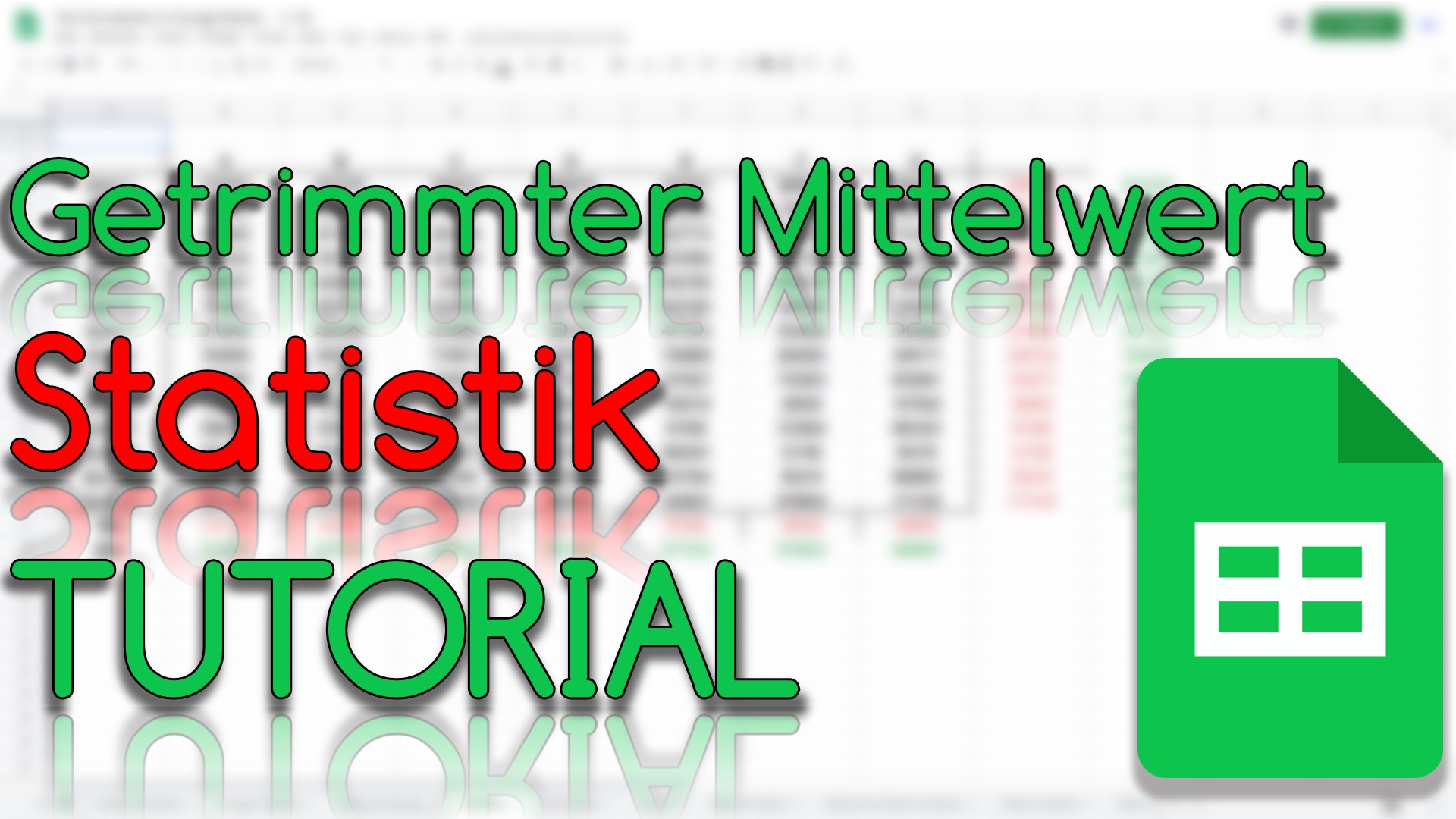 Mittelwert - Statistik in Google Sheets (Video Thumbnail!)