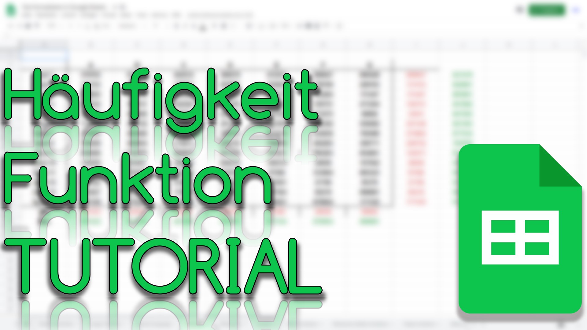 Häufigkeit Funktion in Google Sheets (Video Thumbnail!)