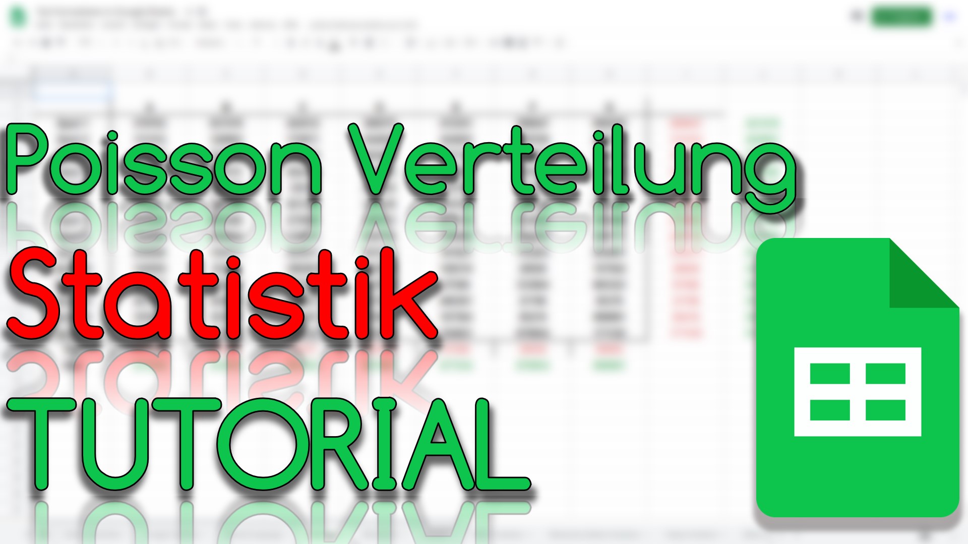 Poisson Verteilung - Statistik in Google Sheets (Video Thumbnail!)