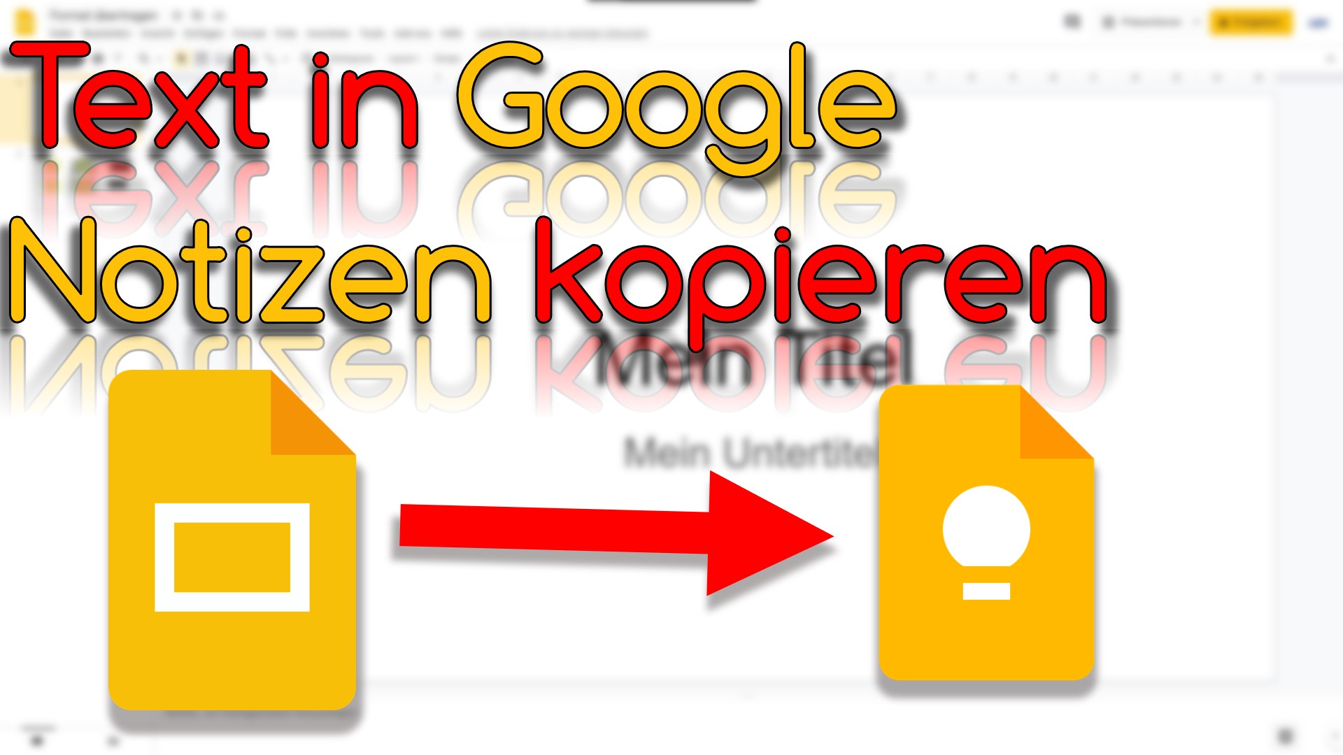 Text aus Google Slides in Google Notizen kopieren (Video Thumbnail!)