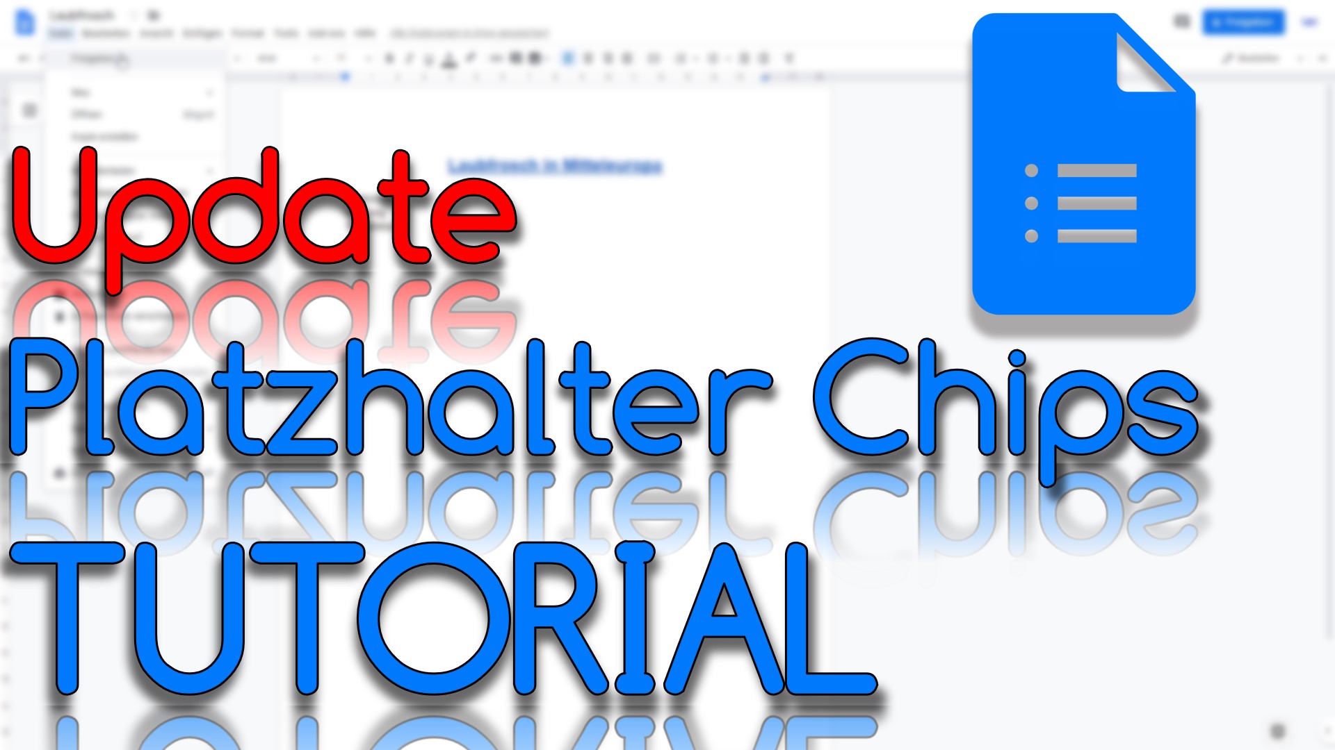 Platzhalter Smartchips in Google Docs (Video Thumbnail!)