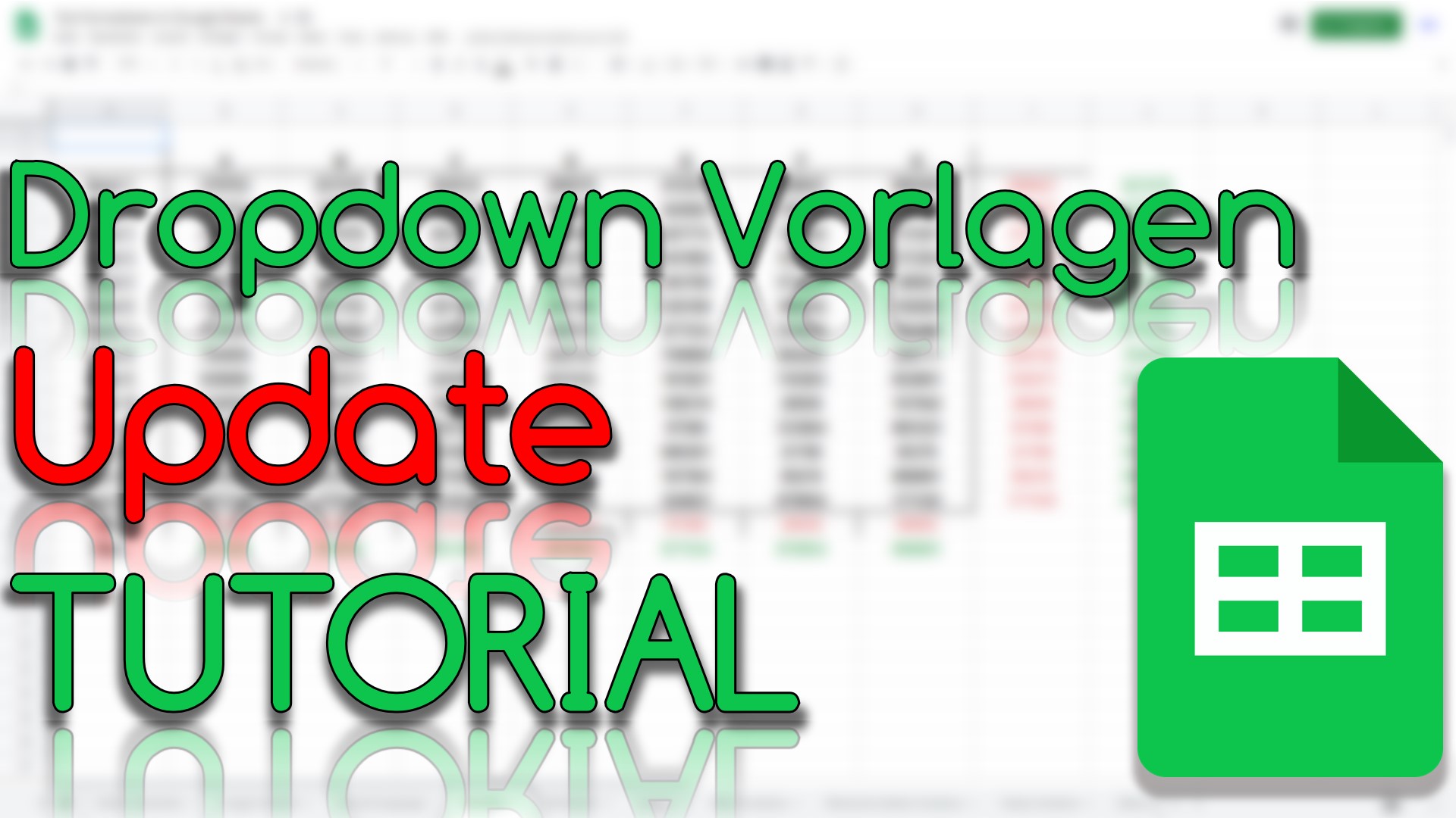 Dropdown Vorlagen in Google Sheets (Video Thumbnail!)