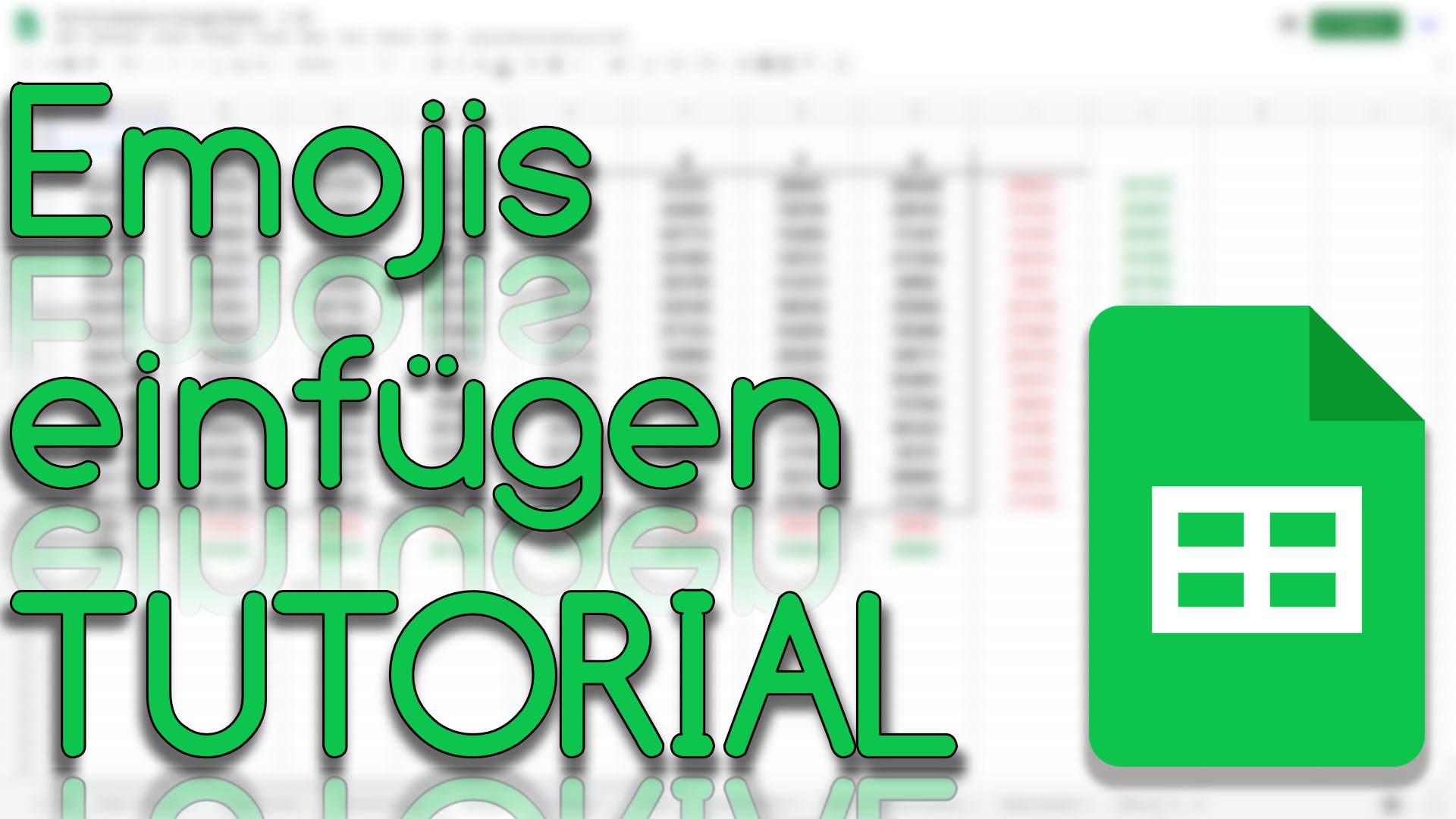 Emojis einfügen in Google Sheets (Video Thumbnail!)